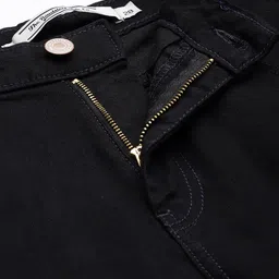 roadster Women Slim Mid Rise Black Jeans image 4