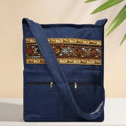Men & Women Brown Messenger Bag - Extra Spacious-image-0