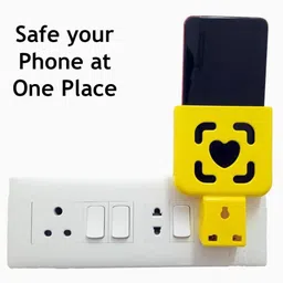 EasyFit New Wall Mount Holder Charging Stand with 3 Pin Plug Mobile Holder Mobile Holder-picture-41