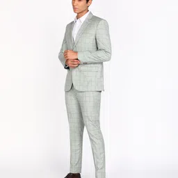 park avenue Men 2 PC Suit Checkered Suit image 3