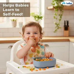 funblast Silicone Suction Bowl for Babies | Safe BPA-Free Feeding Bowl -Pack of 1 - Silicone image 5