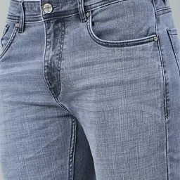 duke Men Regular Mid Rise Grey Jeans image 5