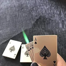 variouseye Golden Side Slider ikka Print Windproof Jet Flame Pocket Lighter Flame Pocket Lighter Cigarette Lighter Stylish Look Antique Lighter Pocket Lighter-picture-35