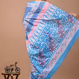 akshara fashion Printed Daily Wear Pure Cotton Saree image 2