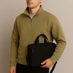 threadmile Men Full Sleeve Solid Sweatshirt image 4