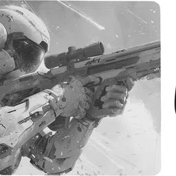 ARTOLIC Hyper soldier Mouse Pad for Office & Gaming Non-Slip Rubber Base 9x7.5 Non Slip Base Mousepad-picture-42