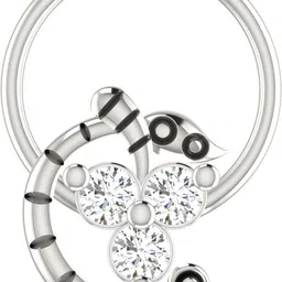 avsar Isha 18kt Diamond White Gold Nose Wire-picture-23