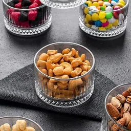 red-rubby Glass Salad Bowl Crystal Bowls Set for Kitchen image 5