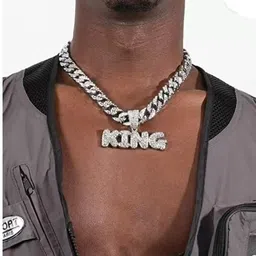 v fashion jewellery King Cuban Diamond Rappers Iceout Chain for Mens/Boys image 3