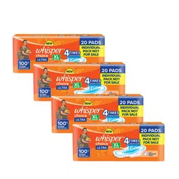 Whisper Set of 4 Choice Ultra XL+ Sanitary Pads - 20 Pads each-picture-18