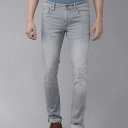 u.s. polo assn. denim co. U S Polo Assn Denim Co Men Grey Skinny Fit Heavy Fade Stretchable Jeans-picture-58