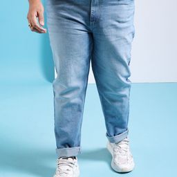 hardsoda by the indian garage co HARDSODA Plus Size Men Slim Fit Clean Look Light Fade Stretchable Jean-picture-48