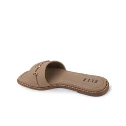 ELLE Women Embellished Party Slip-On Open Toe Flats with Buckles image 5