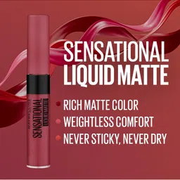 Maybelline Sensational Liquid Matte Lipstick - Touch of Spice 24 image 2
