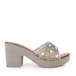 carlton london Women Regular Fit Platform Heeled Sandals image 3