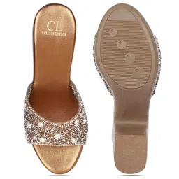 carlton london Women Regular Fit Platform Heeled Sandals image 5