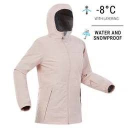 Women Winter Jacket for Skiing - Pink -8°C-image-25