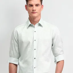 Arrow New York Men Slim Fit Spread Collar Geometric Printed Cotton Formal Shirt-picture-30