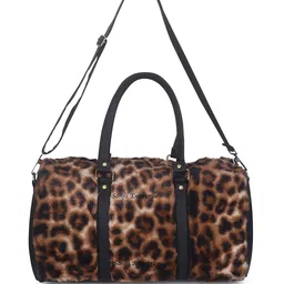 Sanjis Enterprise Animal Printed Large Fur Duffle Bag-picture-34