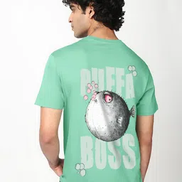 Bewakoof Graphic Printed Short Sleeves Pure Cotton T-shirt-picture-54