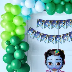 Special You 49 Pcs Green & Blue Birthday Decorations-image-77