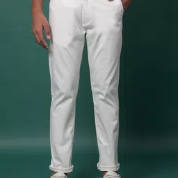 Crimsoune Club Men Slim Fit Mid-Rise Chinos Trousers-picture-40