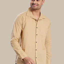 DIVISIVE Men Club Slim Fit Solid Spread Collar Cotton Casual Shirt-image-22