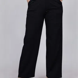 NU CLOTHS Women Pack Of 2 Original Regular Fit Mid-Rise Trousers image 4