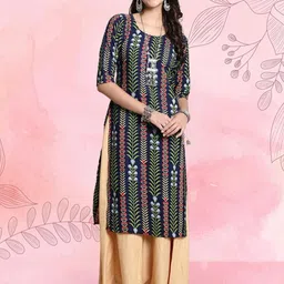 Ethnic basket Women Pack Of 2 Multicoloured Crepe Kurtas image 5