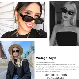 Specslook Men Black Lens Square Sunglasses with Polarised and UV Protected Lens image 3