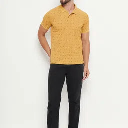 OGEN Men Printed Polo Collar Pockets T-shirt image 2