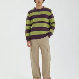 glitchez Striped Relaxed Pullover image 2