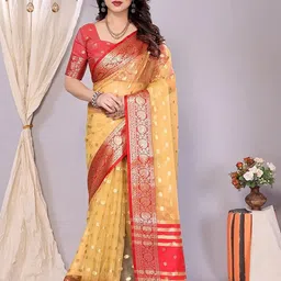 BerMondsey Woven Design Zari Banarasi Saree image 1