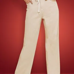 KATLINE Women Cotton Straight Fit Stretchable Jeans-image-21