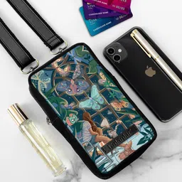 Kalankit Abstract Printed Mobile Sling Pouch-picture-27