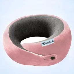 BILLEBON Pink Extra Soft Memory Foam Travel Pillow 5 inches x 4 inches-picture-15