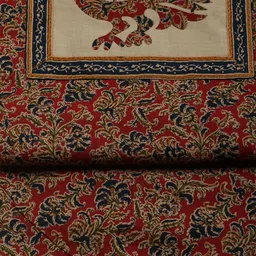 Meena Bazaar Ethnic Motifs Block Printed Unstitched Dress Material image 3