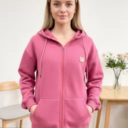 Moda Rapido Women Front-Open Hooded Sweatshirt-image-18