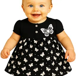 KidzzCart Polka Dot Print Fit & Flare Dress image 2