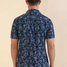 Allen Solly Men Custom Fit Cuban Collar Abstract Printed Cotton Casual Shirt image 4