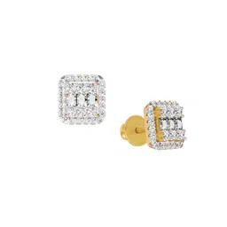 Sparkles 14KT Gold Earrings With 0.45 Carat Lab Grown Diamonds- 2.16 g image 3