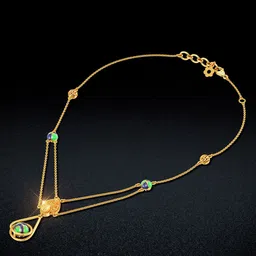 Joyalukkas Women 22KT Ornate Heritage Orb Necklace Gold-8.04 g-image-89