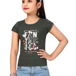 Lei-Chie Girls Typography Printed T-shirt-image-54