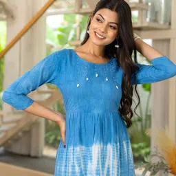 all about you Tie and Dye Dyed Fit & Flare Midi Dress image 4