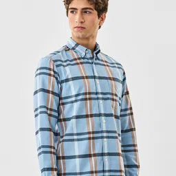 Snitch Men Slim Fit Tartan Checks Checked Casual Shirt-picture-17
