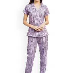 PASTEL CLIP Women Printed Night suit-image-29