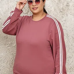 UnaOne Women Striped Sweatshirt-image-14