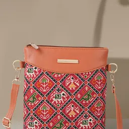 NORVE Sling Bag with Cut Work image 1