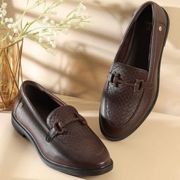 yoho Bliss Women Textured PU Loafers-picture-12