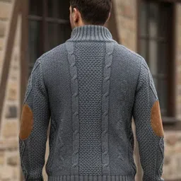 Mast & Harbour Men Cable Knit Pullover image 5